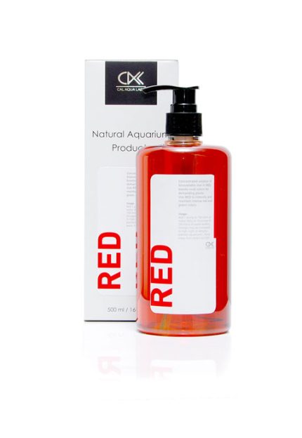 Cal Aqua Labs RED plant fertiliser bottle for vivid colour enhancement